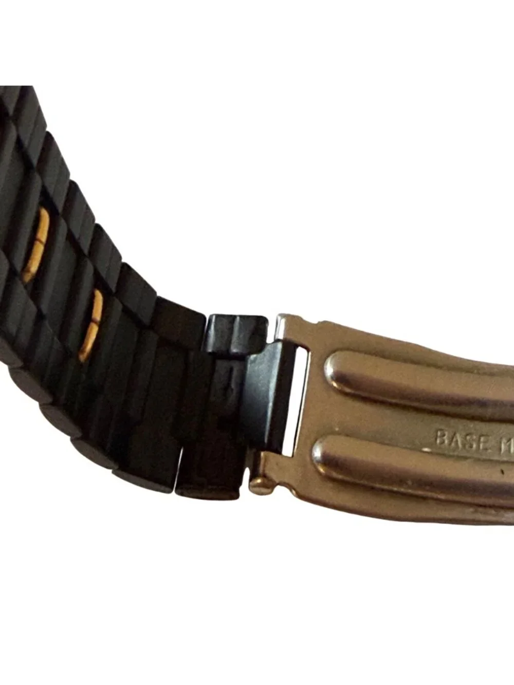 Vintage Seiko Sports 150 Quartz 5H25-7D60 Black Gold Day Date Japan Watch